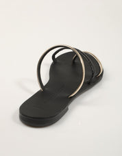 SANDALIAS NICOLAS LAINAS SANDALIA GOLD/BLACK SNAKE en color Negro