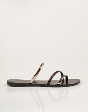 SANDALIAS NICOLAS LAINAS SANDALIA COOPER/BROWN SNAKE en color Marron
