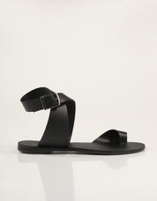 SANDALIAS NICOLAS LAINAS SANDALIA BLACK en color Negro