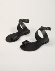 SANDALIAS NICOLAS LAINAS SANDALIA BLACK en color Negro