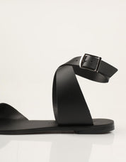 SANDALIAS NICOLAS LAINAS SANDALIA BLACK en color Negro