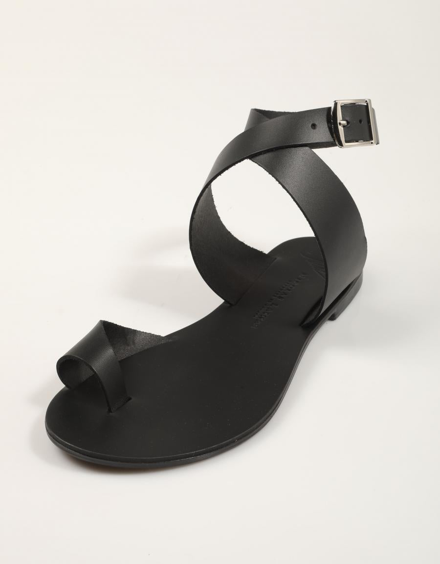 SANDALIAS NICOLAS LAINAS SANDALIA BLACK en color Negro