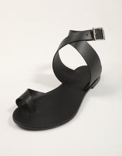 SANDALIAS NICOLAS LAINAS SANDALIA BLACK en color Negro