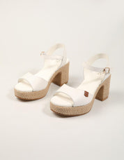 SANDALIAS POPA DAIRA NAPA BLANCO CT47901 en color Blanco