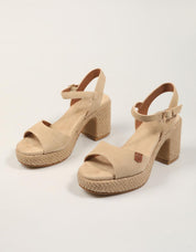 SANDALIAS POPA DAIRA SERRAJE BEIG CT48002 en color Taupe