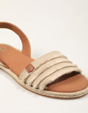 SANDALIAS POPA JUNCAL FLECOS ORO MS38701 en color Oro