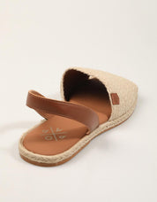 SANDALIAS POPA RAZO YUTE CUERO MS39001 en color Beige