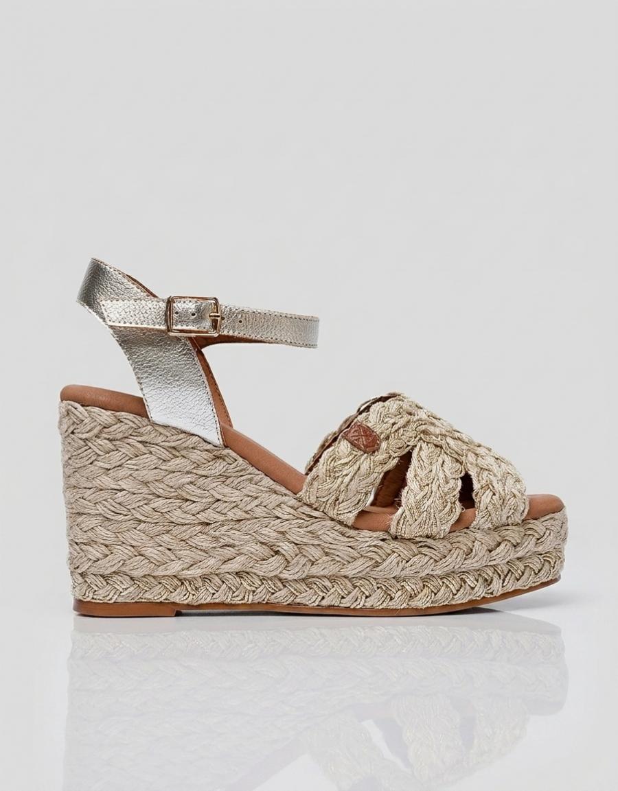 SANDALIAS POPA AVALO YUTE ORO CA39102 en color Oro