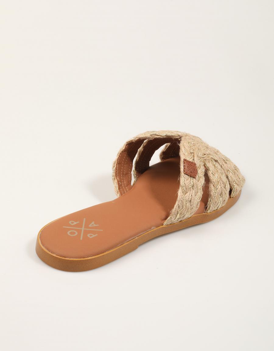 SANDALIAS POPA TUFIA INDIA ORO MS38502 en color Oro