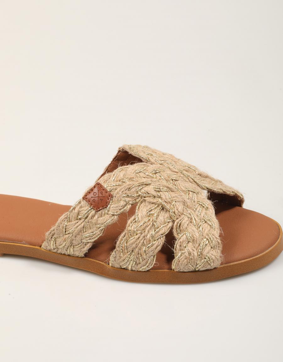SANDALIAS POPA TUFIA INDIA ORO MS38502 en color Oro