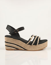 SANDALIAS POPA ALBANY CUERDA NEGRO CB47602 en color Negro