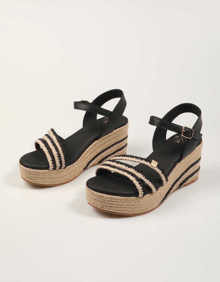 SANDALIAS POPA ALBANY CUERDA NEGRO CB47602 en color Negro