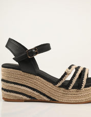 SANDALIAS POPA ALBANY CUERDA NEGRO CB47602 en color Negro