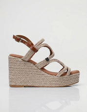 SANDALIAS POPA RIBERA CUERDA CUERO CA38301 en color Cuero