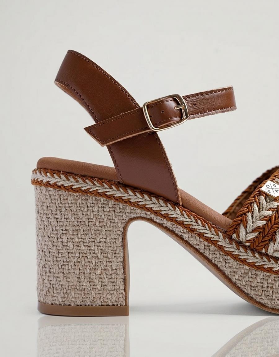 SANDALIAS POPA MELIA YUTE CUERO CT51602 en color Cuero