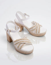 SANDALIAS POPA MELIA YUTE BLANCO CT51602 en color Blanco