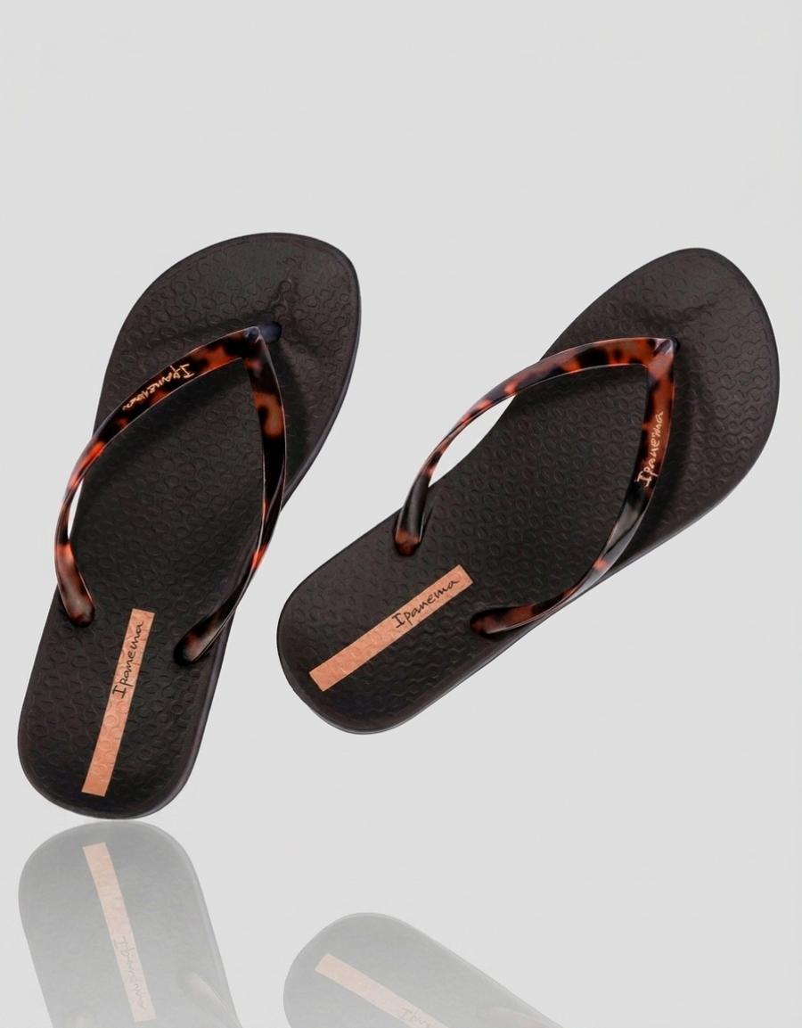 SANDALIAS IPANEMA ESCLAVA LEOPARD BLACK en color Negro