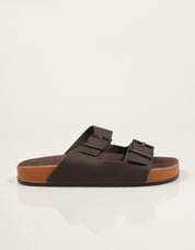 SANDALIAS CARTAGO PALA HEBILLAS BROWN en color Marron