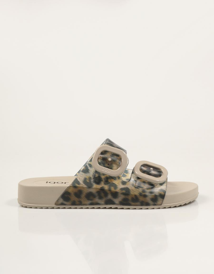 CHANCLAS IGOR HABANA LEO SAND en color Beige