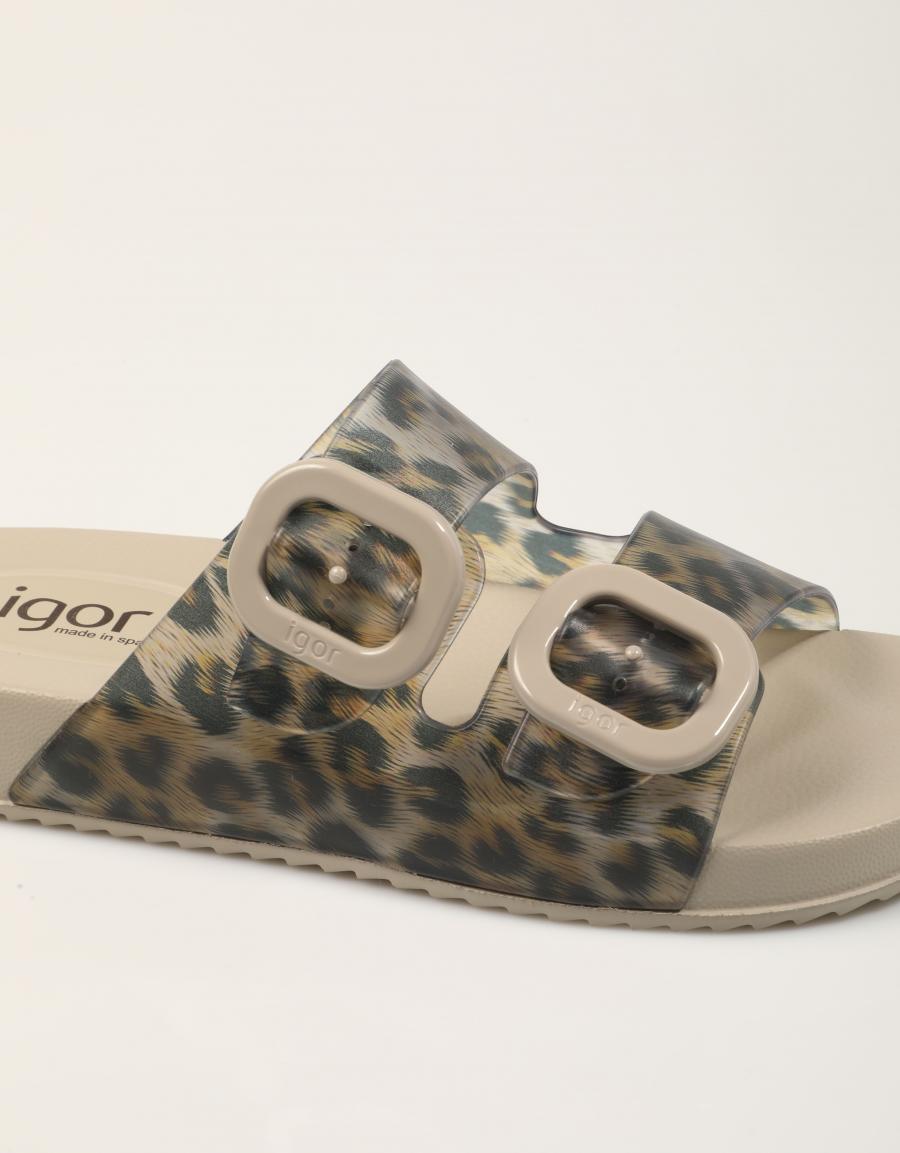 CHANCLAS IGOR HABANA LEO SAND en color Beige