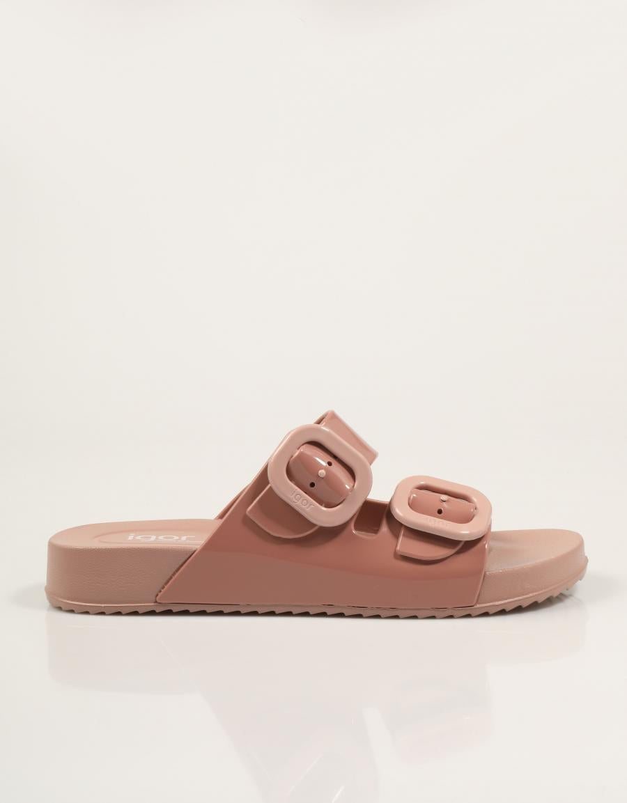 CHANCLAS IGOR HABANA BRILLO ROSA en color Rosa