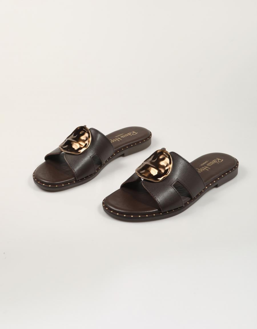 SANDALIAS REBECA HOPE ODEL MAYRA CHOCOLATE en color Marron