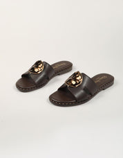 SANDALIAS REBECA HOPE ODEL MAYRA CHOCOLATE en color Marron