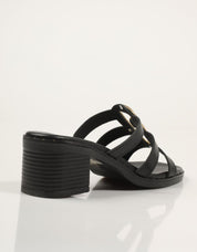SANDALIAS REBECA HOPE YELI MAYRA NEGRO en color Negro