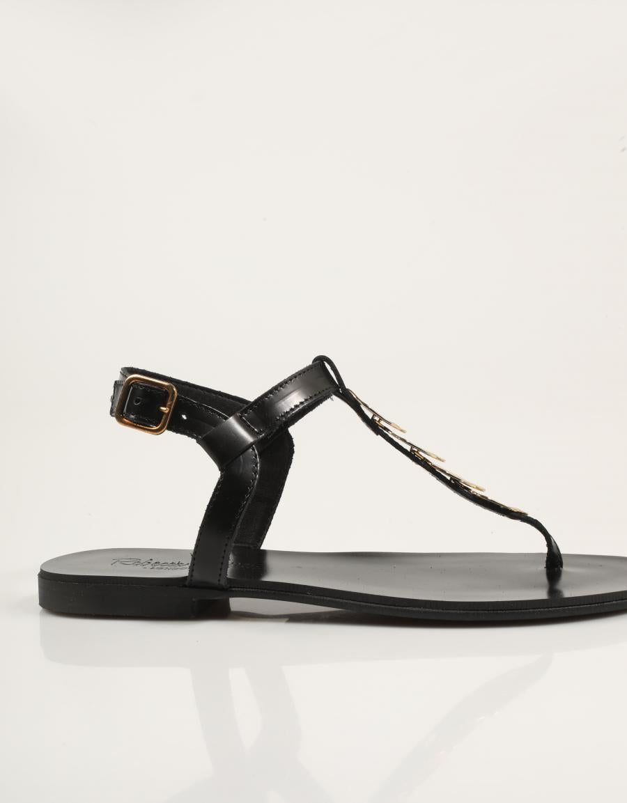 SANDALIAS REBECA HOPE YUTA ANTIC NEGRO en color Negro