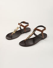 SANDALIAS REBECA HOPE YUTA ANTIC CUERO en color Cuero