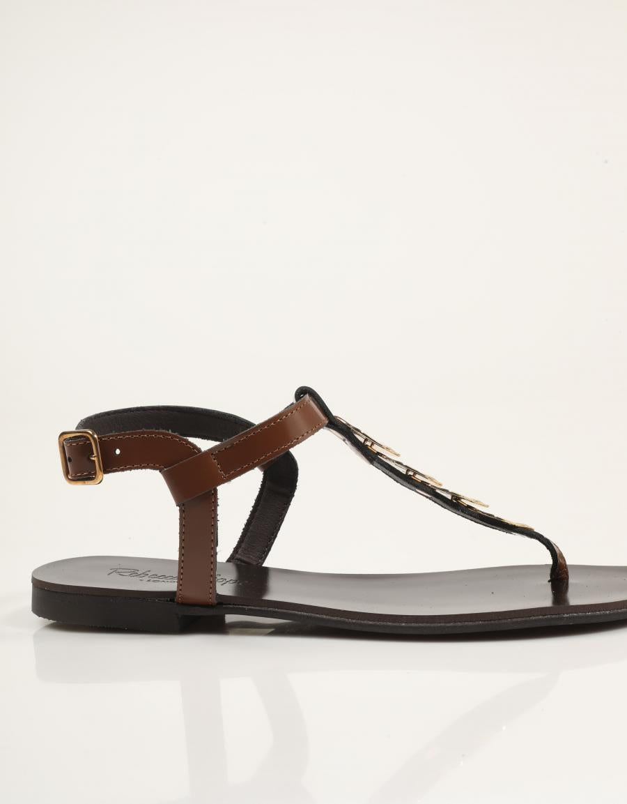 SANDALIAS REBECA HOPE YUTA ANTIC CUERO en color Cuero