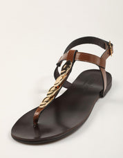 SANDALIAS REBECA HOPE YUTA ANTIC CUERO en color Cuero