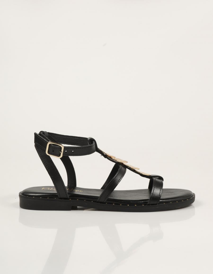 SANDALIAS REBECA HOPE ALDORA MAYRA NEGRO en color Negro