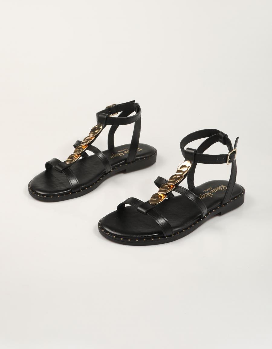 SANDALIAS REBECA HOPE ALDORA MAYRA NEGRO en color Negro