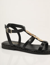 SANDALIAS REBECA HOPE ALDORA MAYRA NEGRO en color Negro