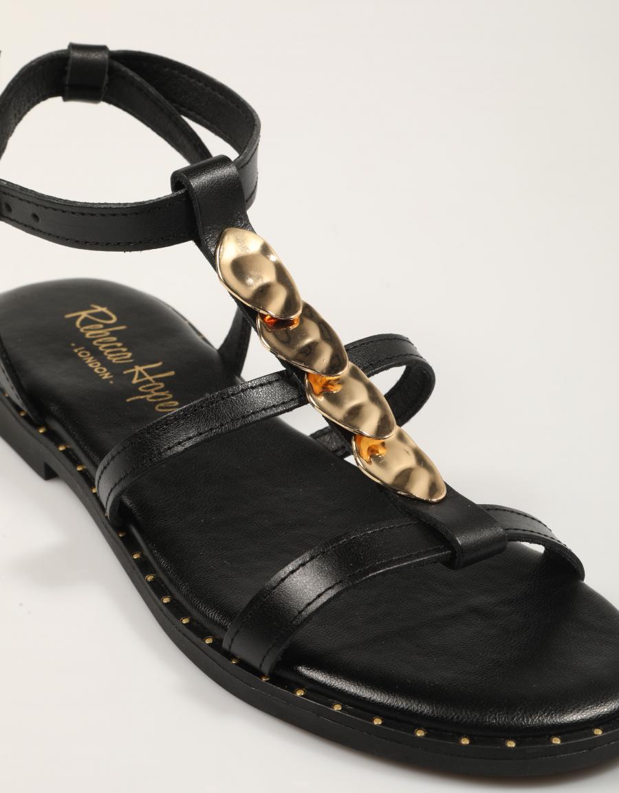 SANDALIAS REBECA HOPE ALDORA MAYRA NEGRO en color Negro