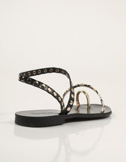 SANDALIAS REBECA HOPE PROMETEA PLATINO/AGORA/NEGRO en color Platino