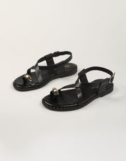 SANDALIAS REBECA HOPE RAISA MAYRA NEGRO en color Negro