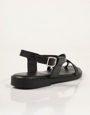SANDALIAS REBECA HOPE RAISA MAYRA NEGRO en color Negro
