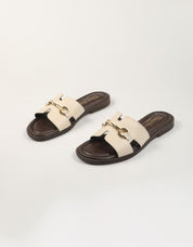 SANDALIAS REBECA HOPE LAYNA WILLER LATTE en color Hielo