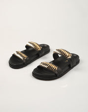 SANDALIAS AN-SE BIO CHAPA BLACK en color Negro