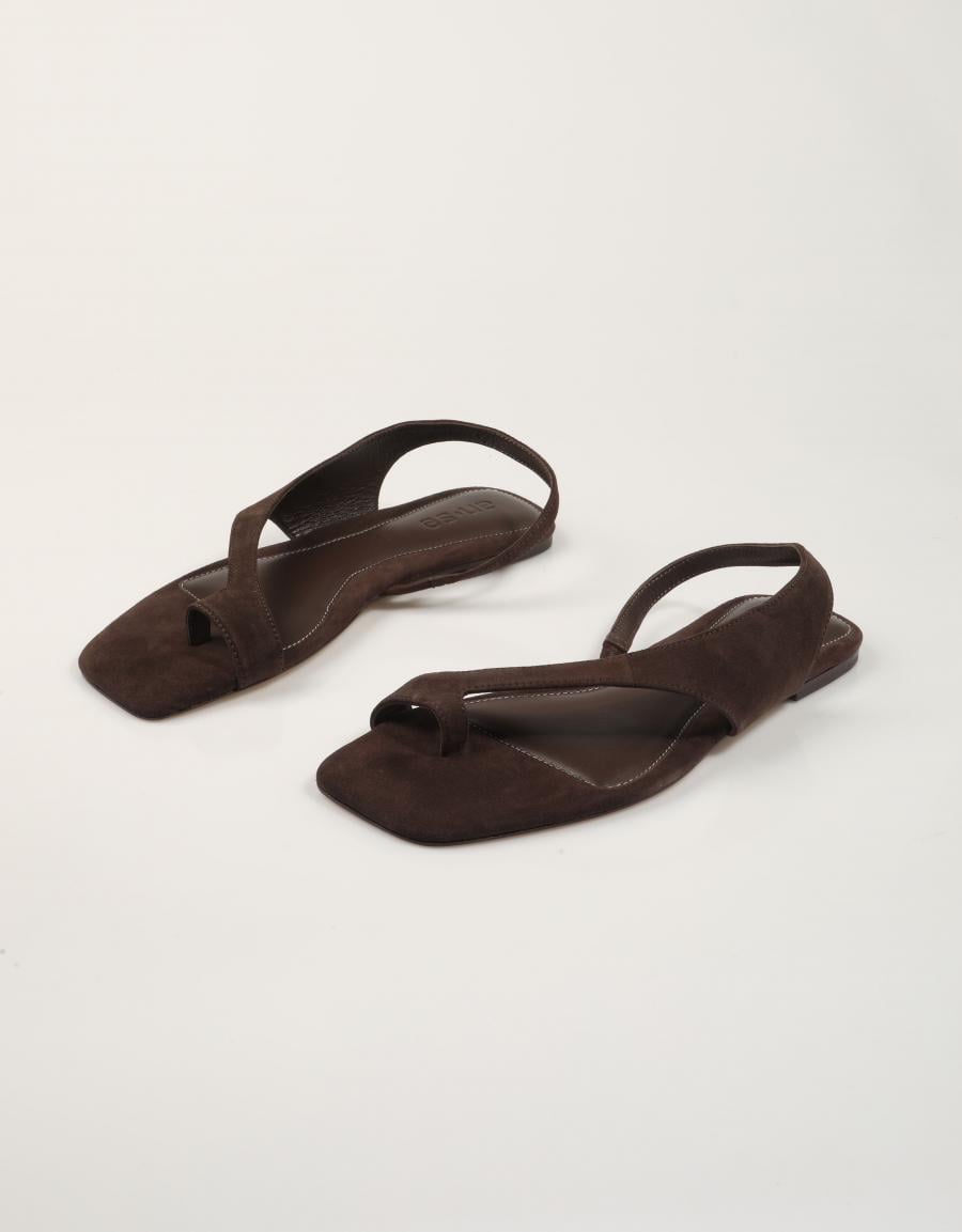 SANDALIAS AN-SE SANDALIA DEDO ESPRESSO en color Marron