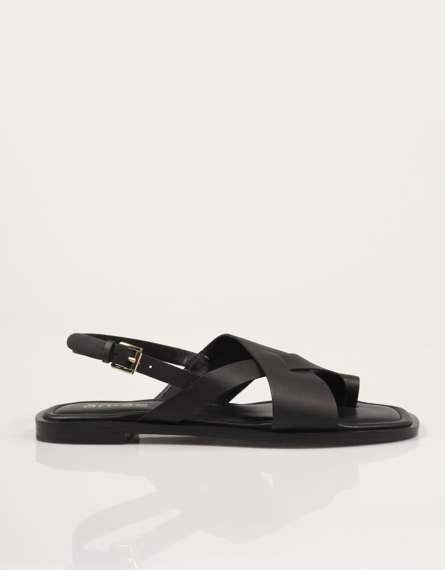 SANDALIAS AN-SE SANDALIA DEDO BLACK en color Negro