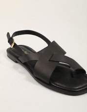 SANDALIAS AN-SE SANDALIA DEDO BLACK en color Negro