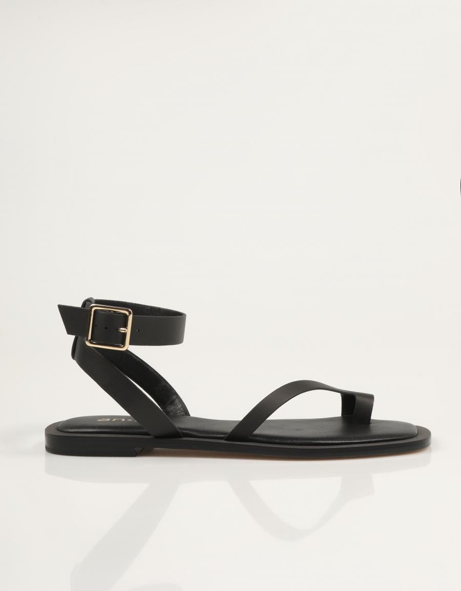 SANDALIAS AN-SE SANDALIA DEDO BLACK en color Negro
