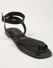 SANDALIAS AN-SE SANDALIA DEDO BLACK en color Negro