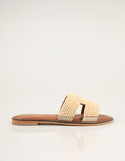 SANDALIAS AN-SE SANDALIA BOLITAS FULL NATURAL en color Beige