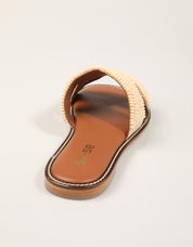 SANDALIAS AN-SE SANDALIA BOLITAS FULL NATURAL en color Beige
