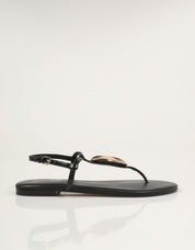 SANDALIAS AN-SE SANDALIA CHAPA BLACK en color Negro