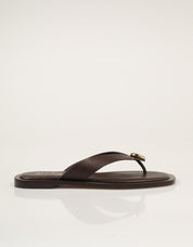 SANDALIAS AN-SE ESCLAVA CHAPA CHOCOLATE en color Marron